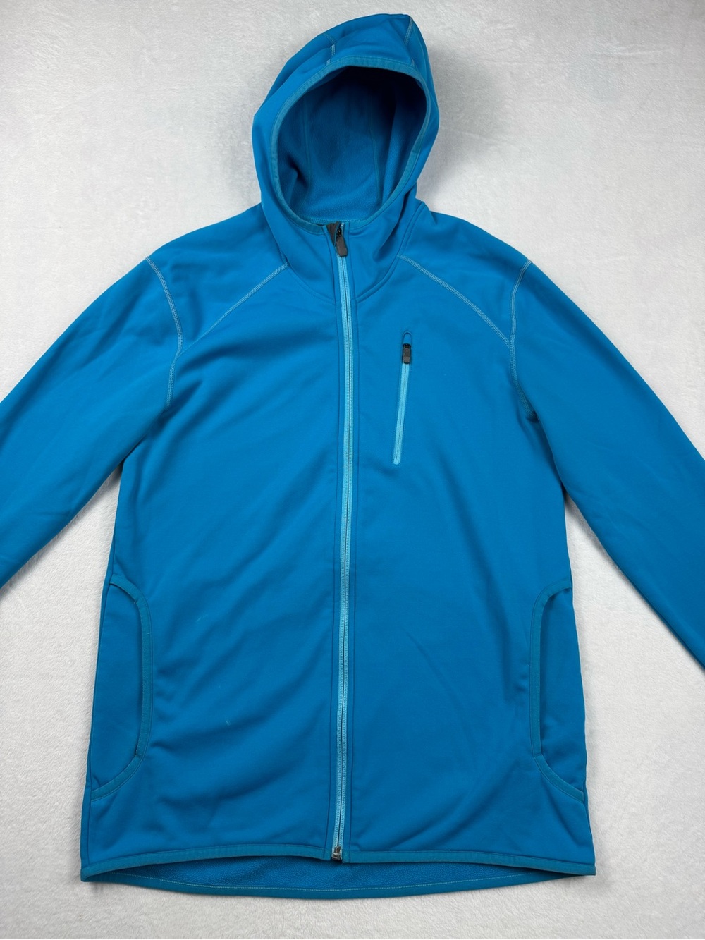 Merrell Full Zip Hoody Fleece Jacket Bright Blue Men’s Medium